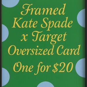 Framed Kate Spade x Target Oversized 5 x 7 Playing Card
